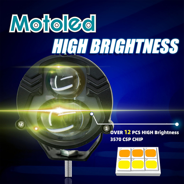 Lentille de projecteur Laser, lampe antibrouillard pour moto, projecteur différentiel DXY