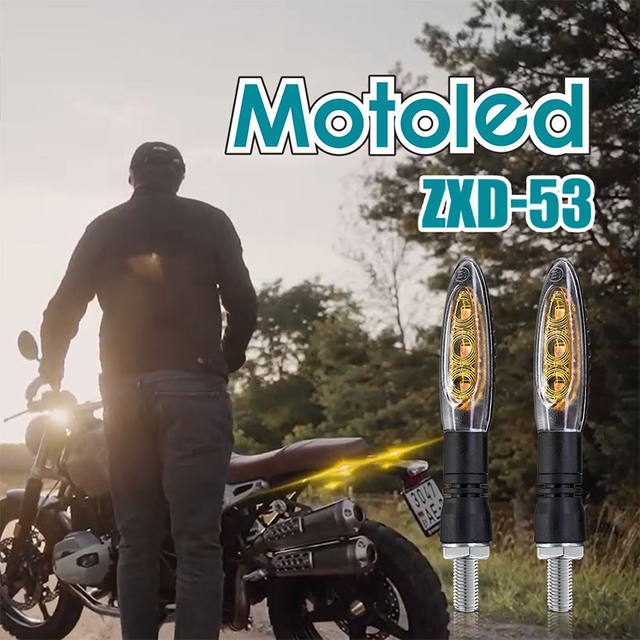Clignotant de moto couleur ambre classique ZXD53