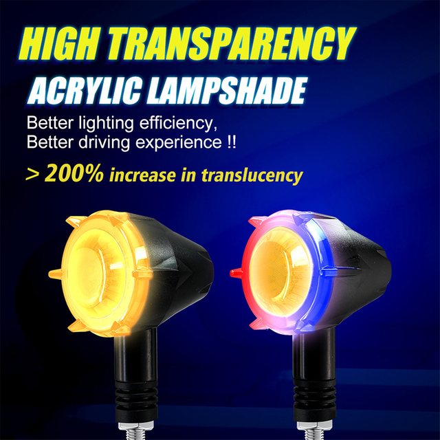 MOTOLED DC12V moto Diode électroluminescente clignotant anneau lumineux Scooter électrique dynamique diurne lumière ZXD26