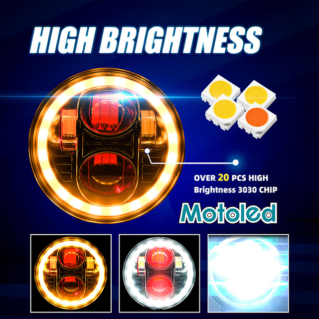 Phares de projecteur de voiture de 5.75 pouces, 8V 12V 24V 80V 36W 3800LM, voiture moto camion UTV véhicule tout terrain tout-terrain 5.75MMR03