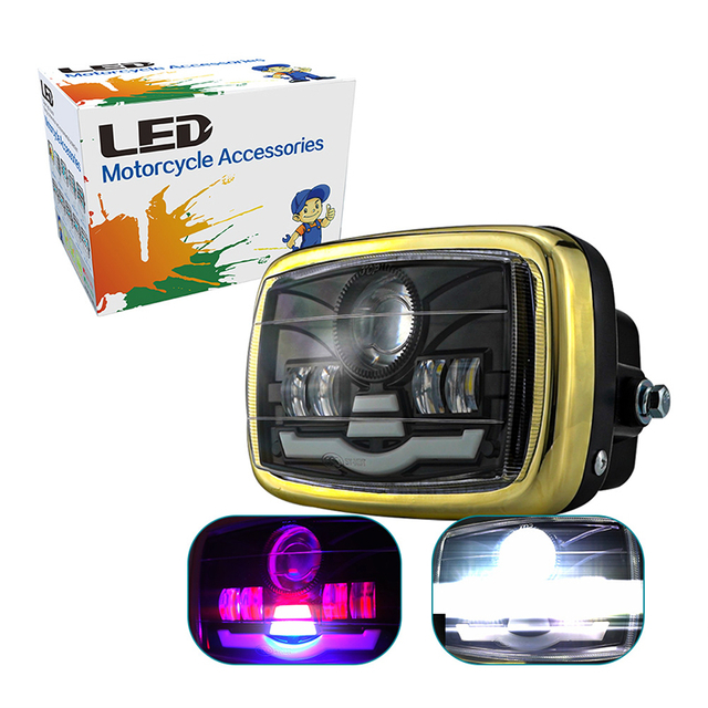 Motoled CD70 70cc ensemble de phare de moto 45W 4800LM DC12V lentille de projecteur feux de croisement DRL flash XTZ DTZTJ03ZC